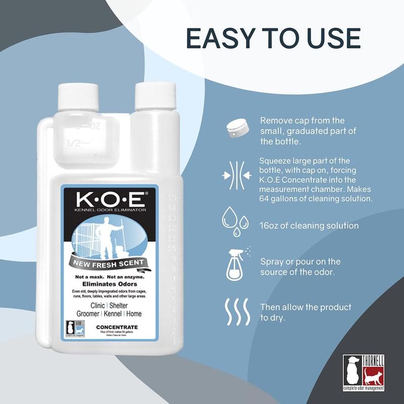 Kennel Odor Eliminator Fresh Scent Concentrate 16 Oz