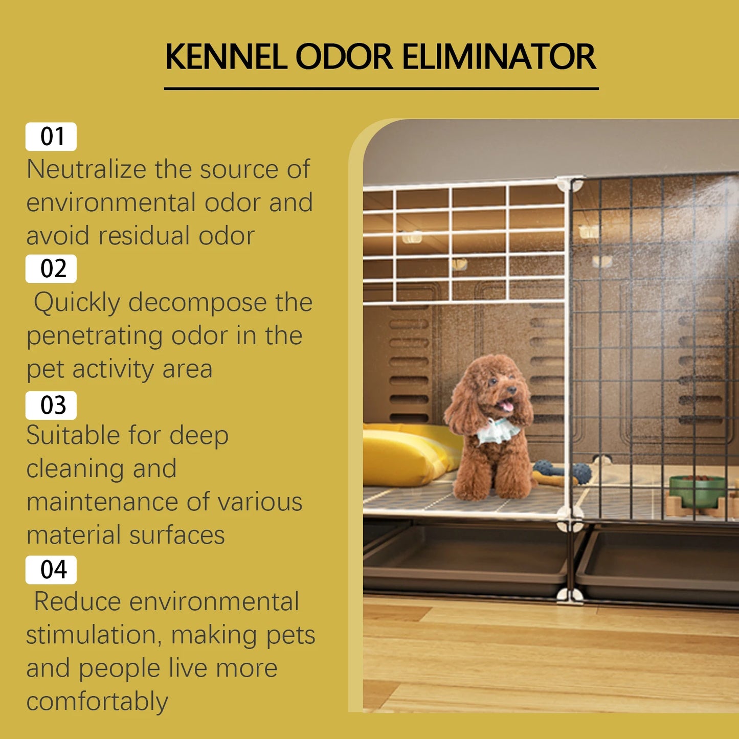 Jakehoe Pet Deodorant Dog House Deodorizer Environmental Cleaning Pet Cages Dog Nests Cat Nests Odor Cleaning Fresh Air Purifier