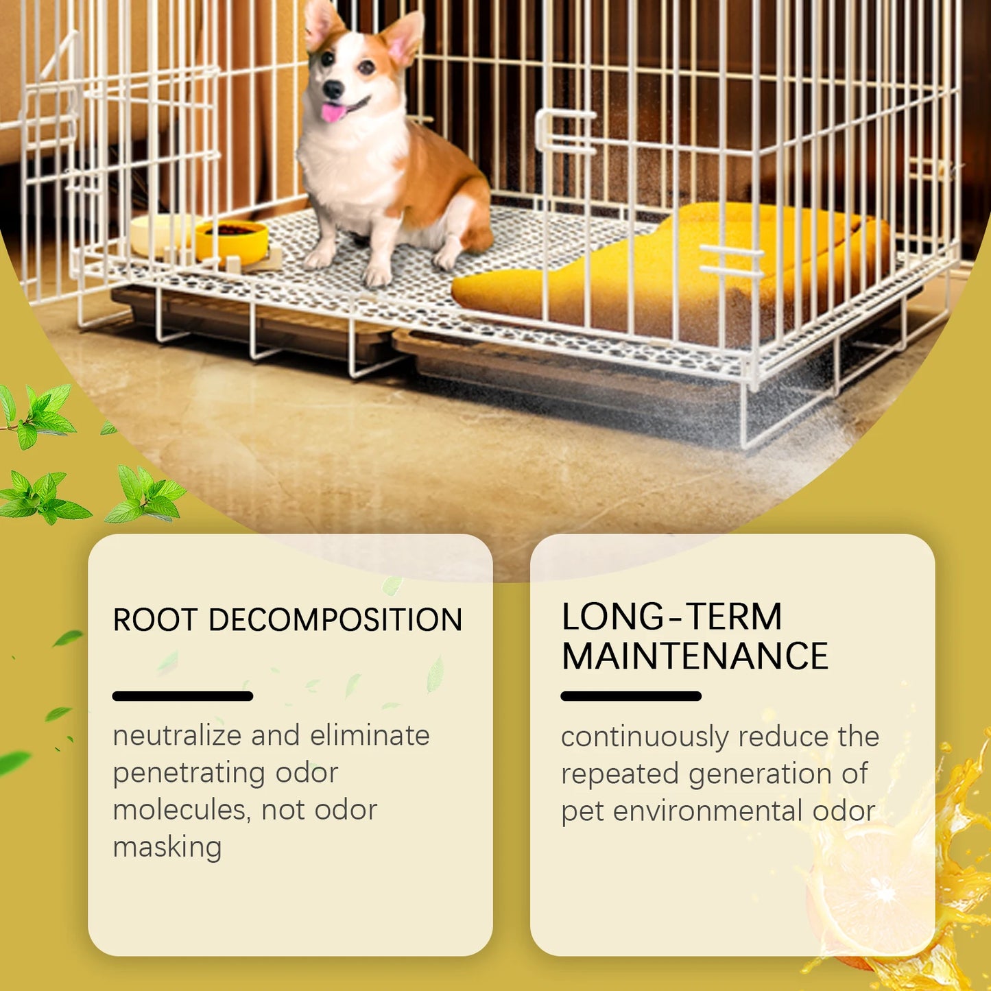 Jakehoe Pet Deodorant Dog House Deodorizer Environmental Cleaning Pet Cages Dog Nests Cat Nests Odor Cleaning Fresh Air Purifier